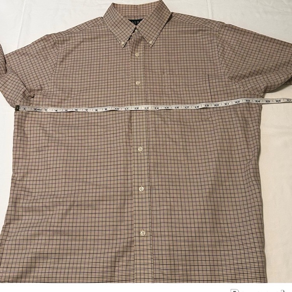 Lauren Ralph Lauren Classic fit Non-Iron Long Sleeve Blouse Sleeve Button ShIft - Picture 4 of 12